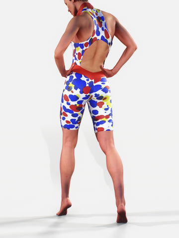 Abstract Short Spots Bodysuit